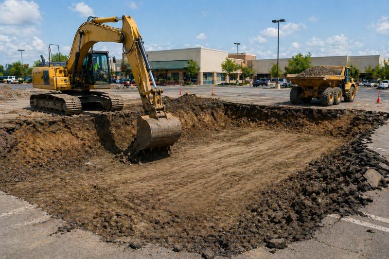 Parking Lot Leveling in Woodstock, GA